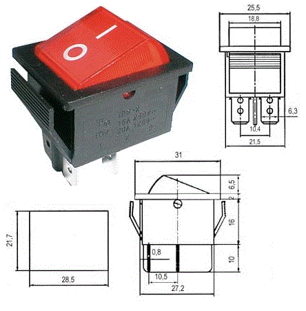 VYPÍNAČE, SPÍNAČE, PŘEPÍNAČE A TLAČÍTKA