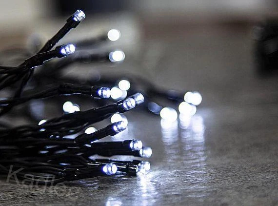 Řetěz MagicHome Ceibo 192xLED studená bílá, na 3xAA, časovač, exteriér, 14,3m, 8 funkcí