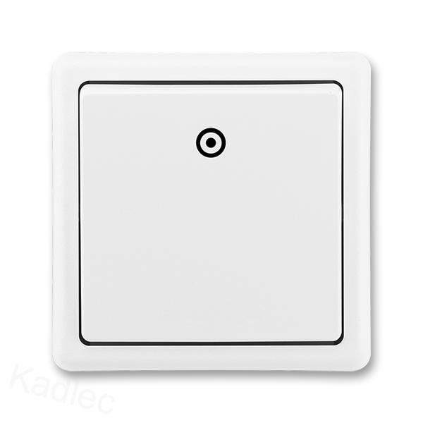 ABB CLASSIC TLAČÍTKO 3553-80289 B1,OVLAD.KOMPLET, JASNĚ BÍLÁ