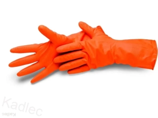 Rukavice pro domácnost CLEANSTAR L oranžové