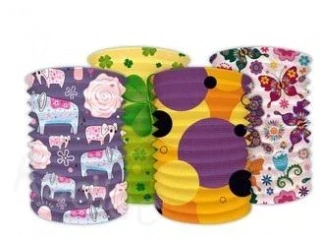Lampion válec 15 cm mix druhů