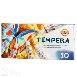 Koh-i-noor - barva temperová 16 ml, 10 barev