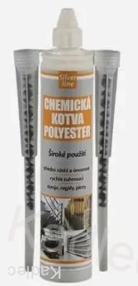 Den Braven Chemická kotva POLYESTER Silver line, kartuše 300 ml, šedá