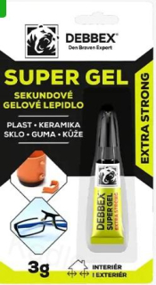 Sekundové gelové lepidlo SUPER GEL