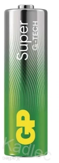 Alkalická baterie GP Super AAA (LR03), mikrotužková
