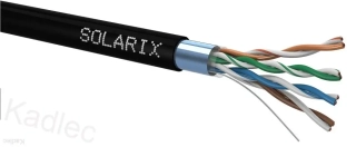 Solarix SXKD-5E-FTP-PE Instalační datový kabel venkovní cat. 5e FTP, cena za 1m