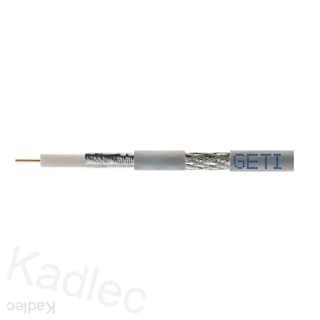 Koaxiální kabel Geti 121AL PVC, stíněný, venkovní, cena za 1m