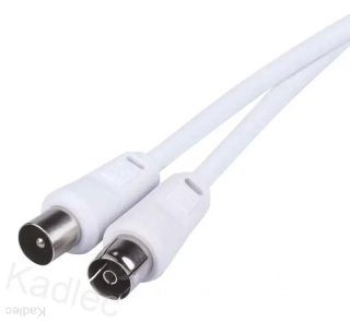 Anténní koaxiální kabel stíněný 2,5m – rovné vidlice