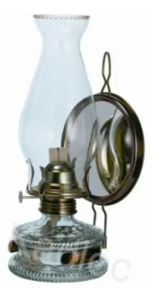 Lampa petrolejová zrcadlová s cylindrem Eagel
