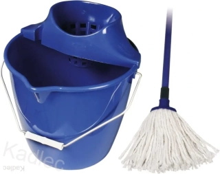 Mop souprava kulatá bavlna 100g modrá jemný závit