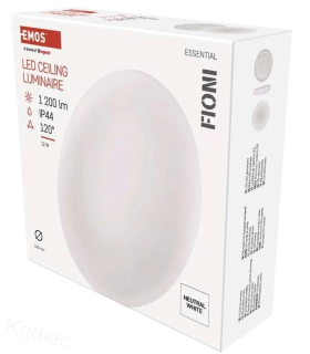 LED přisazené svítidlo FIONI, kruhové bílé 12W neutrální b., IP44